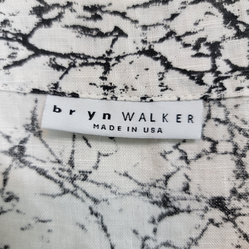 Bryn Walker 100% Linen Ivy Top Blouse Asymmetrical Sz M Lagenlook Wearable Art - Picture 7 of 8